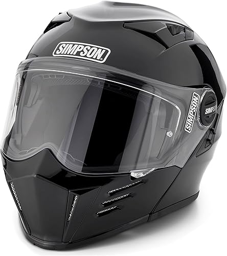 Simpson Racing Simpson M59S2 Mod Bandit Unisex Adulto Pequeño Negro Brillante