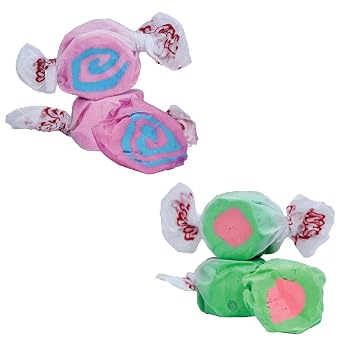 Taffy Town Salt Water Taffy - Watermelon & Cotton Candy Bundle, 2.5lbs Each, Total 5lbs 80 oz