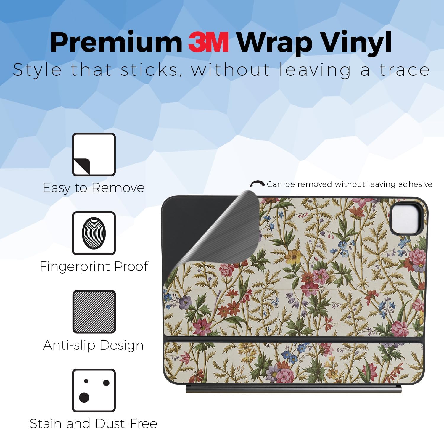 Keyboard Skin Compatible with Apple Magic Keyboard for iPad Pro 11" (M5) 2025 - Seaweed - Premium 3M Vinyl Protective Wrap Decal Cover - Easy to Apply | Crafted in The USA by MightySkins
