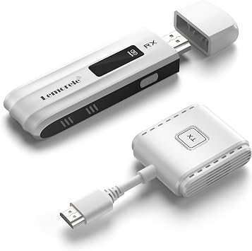 Lemorele Kablosuz HDMI Verici ve Al c  Kiti, Ta nabilir Kablosuz HDMI Extender, 2.4/5G 164FT/50M Aral k 1080P Full HD, Diz st  Bilgisayar/Kamera/TV Kutusundan HD TV/Projekt r/Monit re Video ve Ses