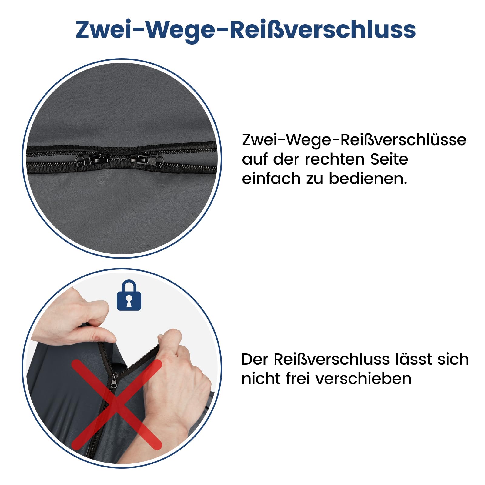 Hüttenschlafsack Ultraleicht aus Satin,Dünner Schlafsack Inlett mit Zwei-Wege-Reißverschluss,Reise-Schlafsack Ideal für Hostel und Backpacking Must Haves,Wandern Zubehör