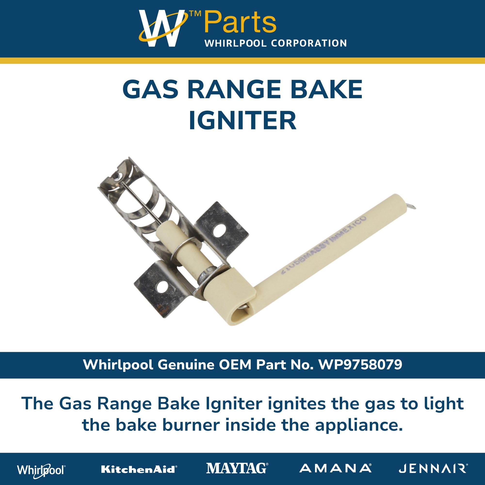 Amazon.com: Whirlpool WP9758079 Genuine OEM Gas Range Igniter oven