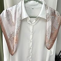 Vista 116 de FONYVE - Pañuelo de satén sedoso de tamaño mediano para mujer, cuadrado, 27.5 x 27.5 pulgadas