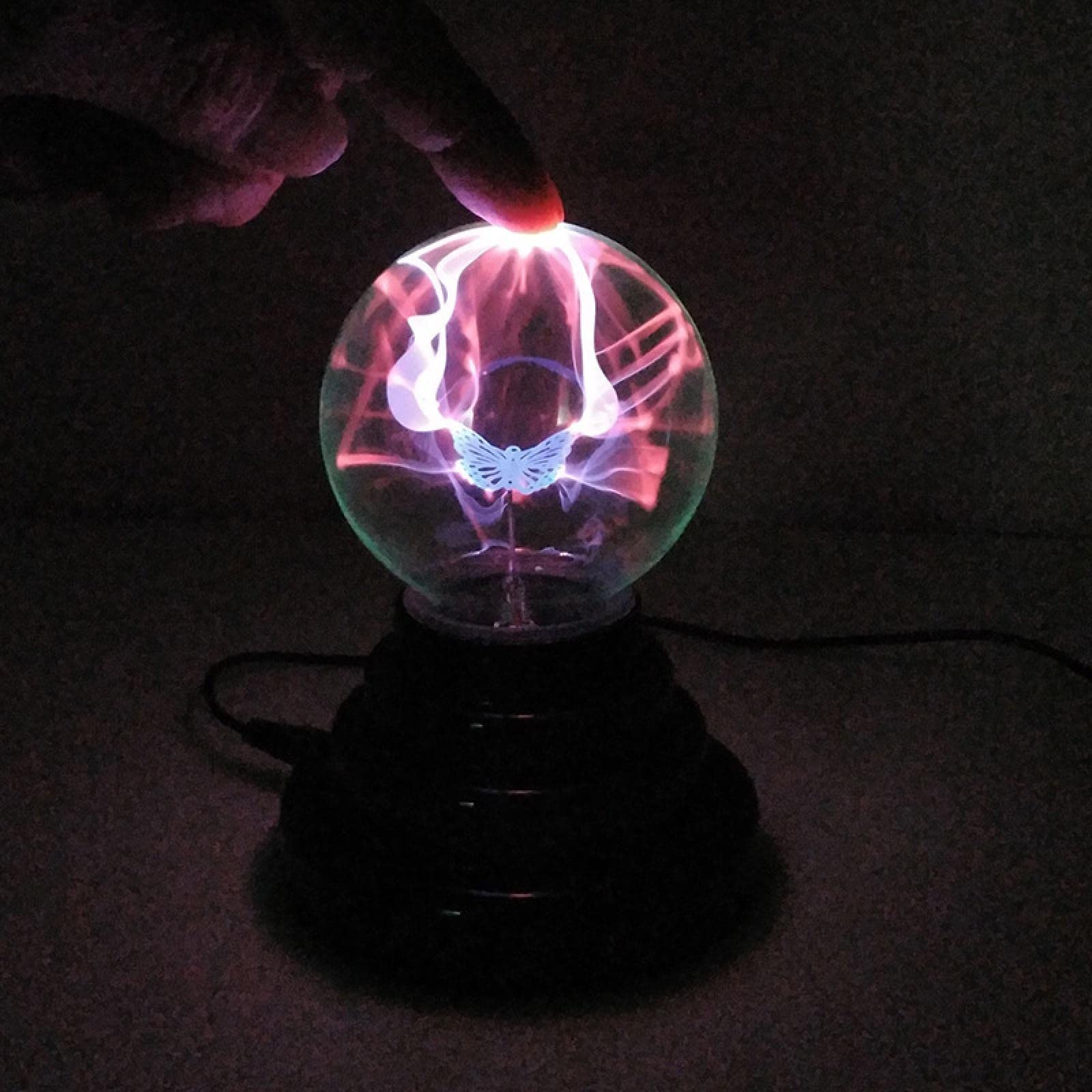 Lampada magica retrò a forma di sfera al plasma – regalo di cristallo per decorazione della stanza, luce per