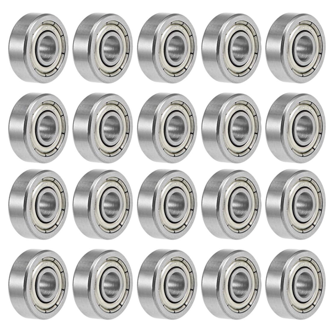 Cuscinetto a sfera 684ZZ doppio schermo, 4 x 9 x 4 mm in acciaio al carbonio, 20pz.