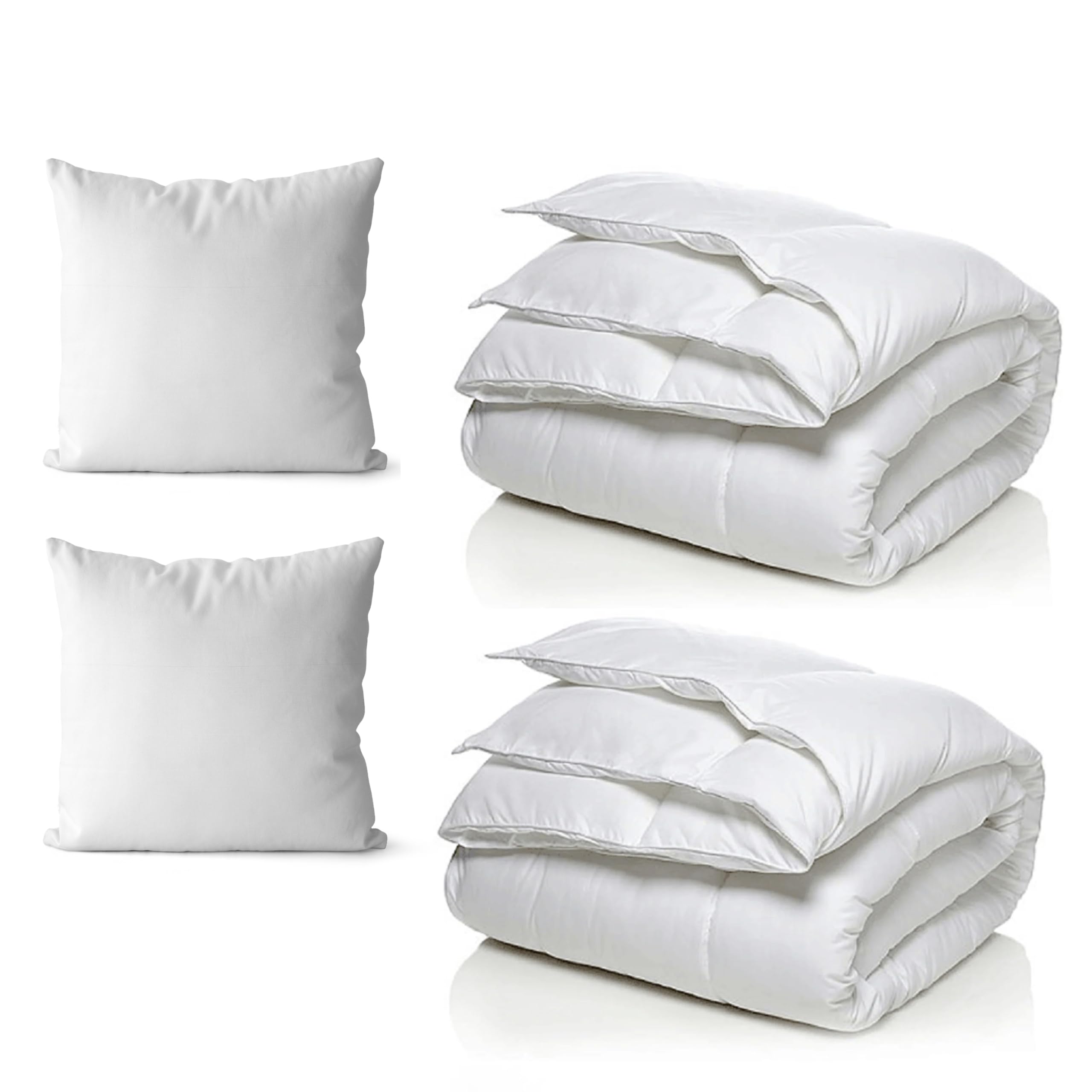 Couettes 140x200cm hypoallergéniques BLUE MOON pack anti-acariens