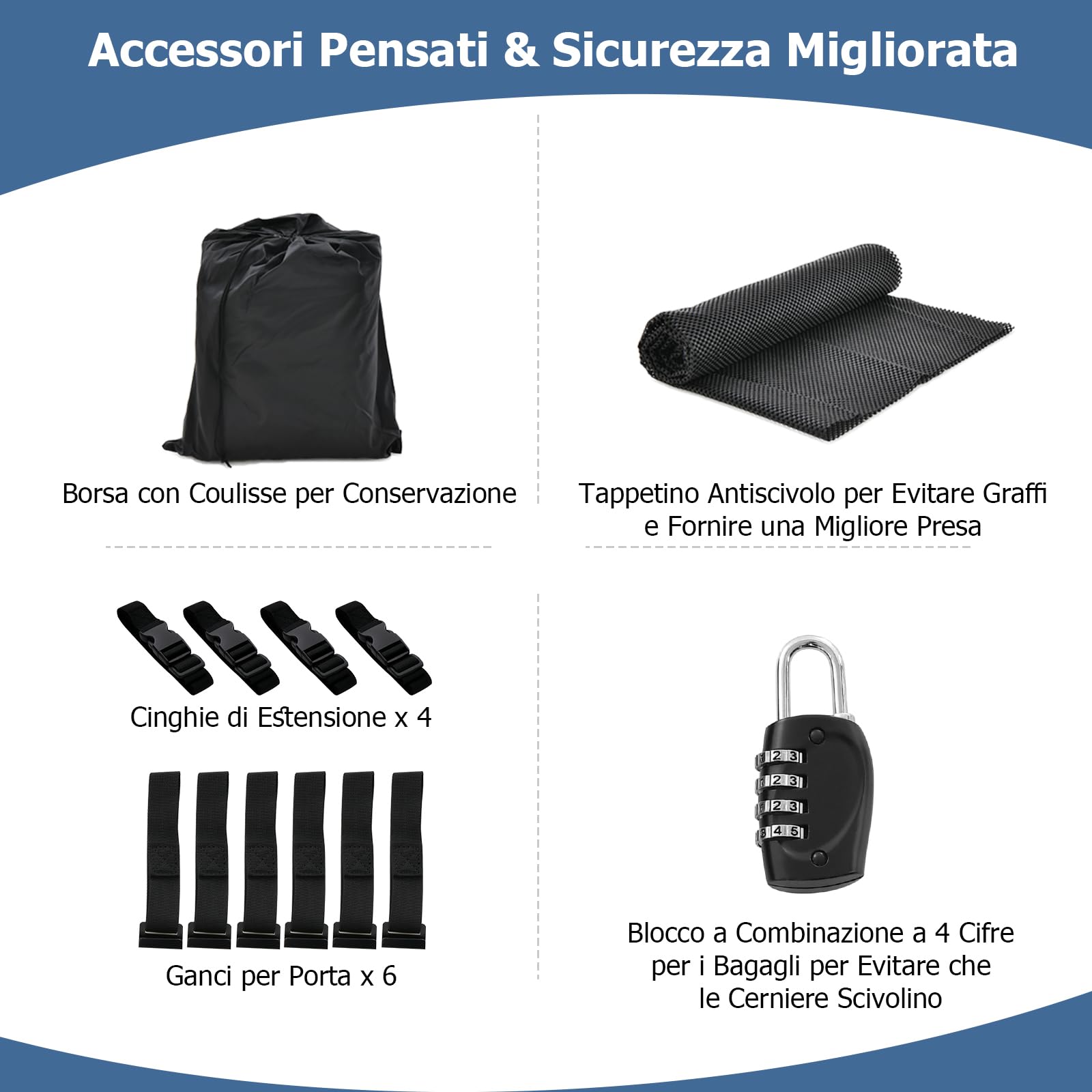 GYMAX 15/21 Piedi Cubi Box da Tetto per Auto, Borsa Tetto Impermeabile per Auto con/senza Portapacchi, Box Bagagli con Tappetino Antiscivolo & 6 Ganci Porta (83 × 112 × 43 cm)