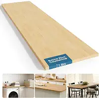 Bancada de bloco de açougueiro de madeira maciça - bancada de madeira para bancada de laje de bétula inacabada para ilha de cozinha DIY, bancada de trabalho, máquina de lavar secadora, mesa de café