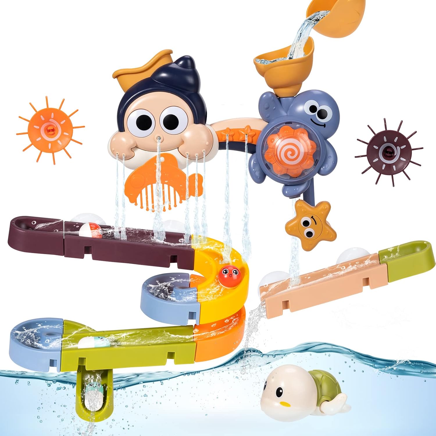 Freekite Bath Toy 3 in 1 Bathtub Toys for Toddles and Babies