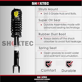 Amazon.com: Shoxtec Front Pair Complete Strut Assembly