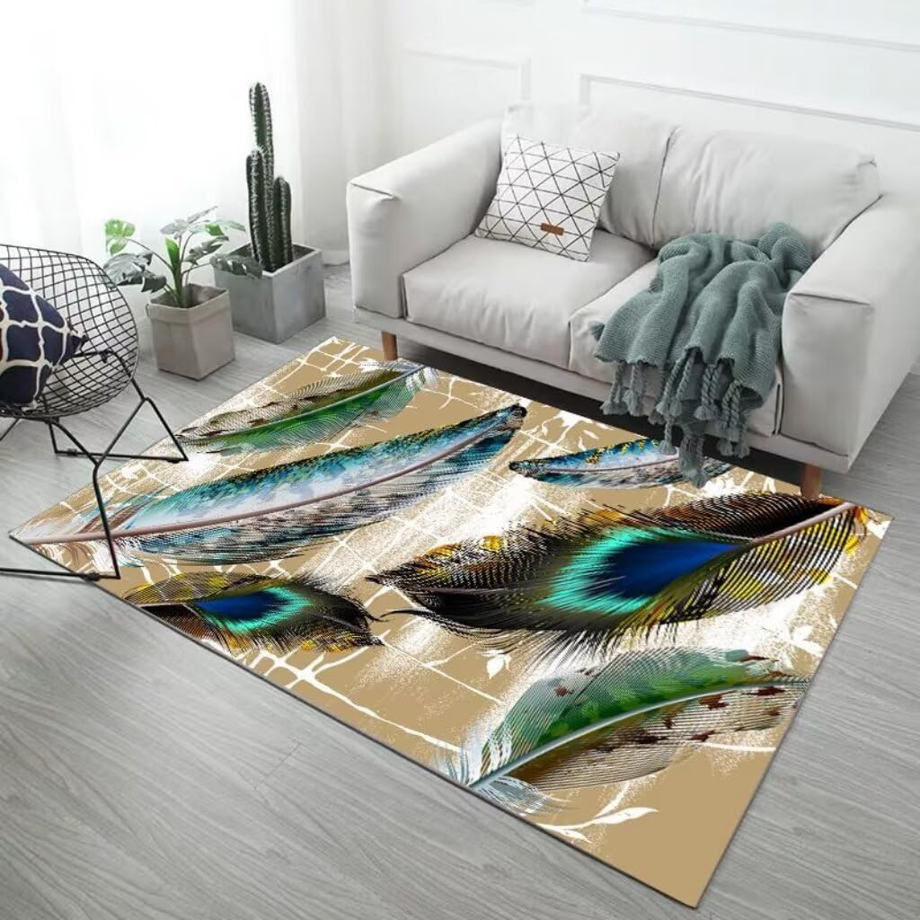 Tapis de salon petits tapis et moquettes géométriques vertes 120x160 lavables pour chambre