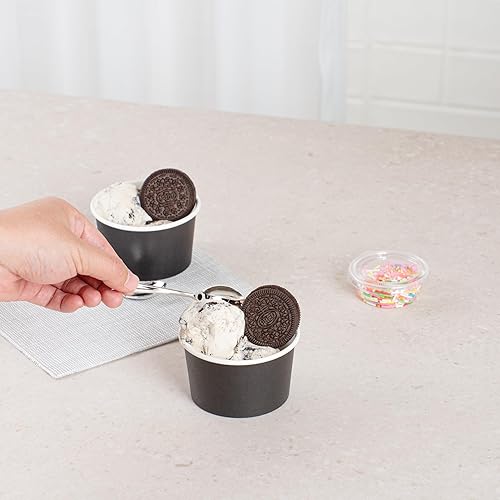 Miniatura 5 de Restaurantware Coppetta Coppetta Medium Hot & Cold To Go Cups Perfecto para cafés - Taza de papel reciclable ecológica reciclable de 200 CT -