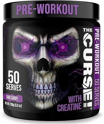 Vista 39 de JNX SPORTS The Curse! Polvo para antes del entrenamiento para hombres y mujeres, cafeína, beta-alanina, creatina, L-citrulina, 50 porciones, sabor a