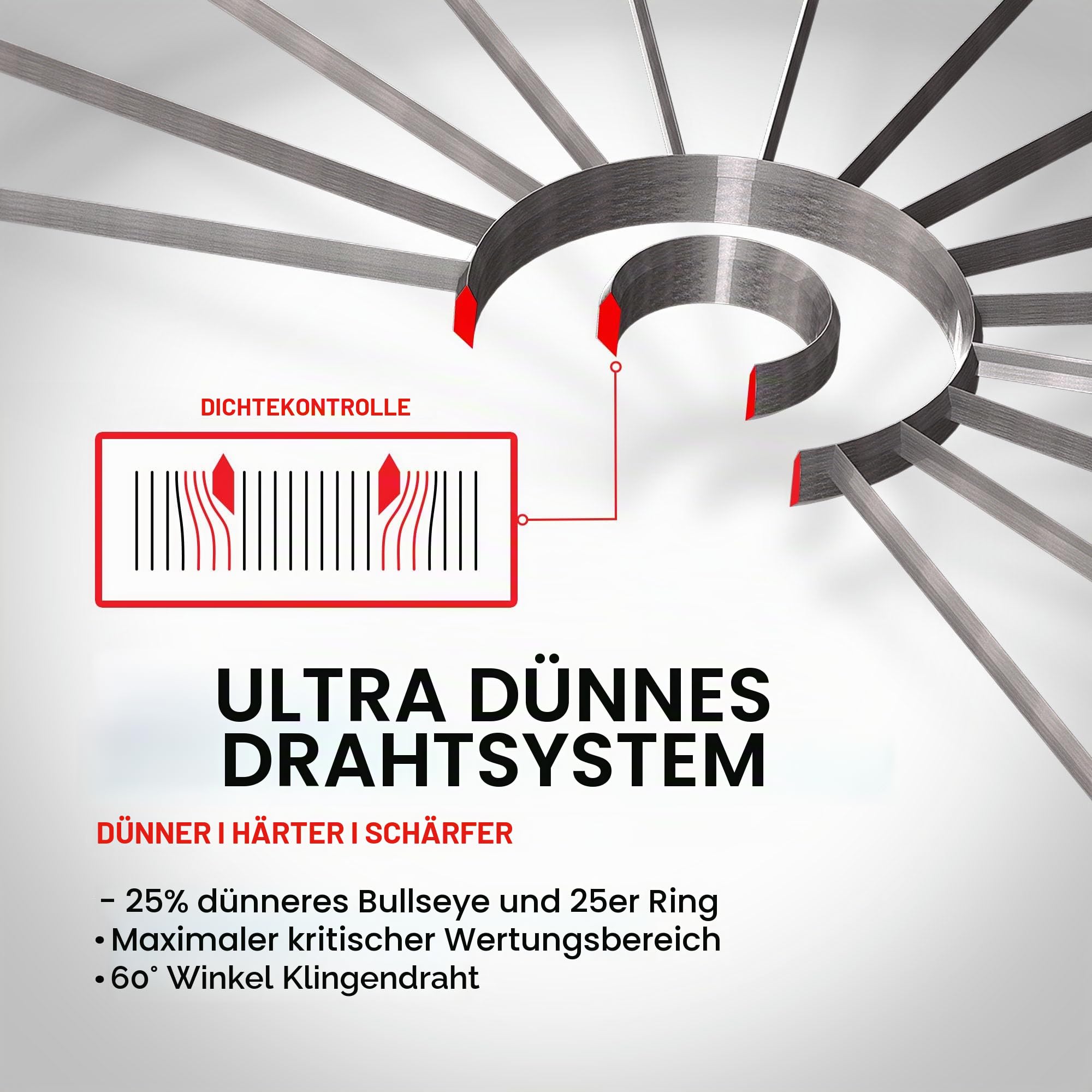 WINMAU Darts Blade 6 Dual Core Professional Dartboard mit Offiziellen Tournament-Spezifikationen | Versteckt von The PDC