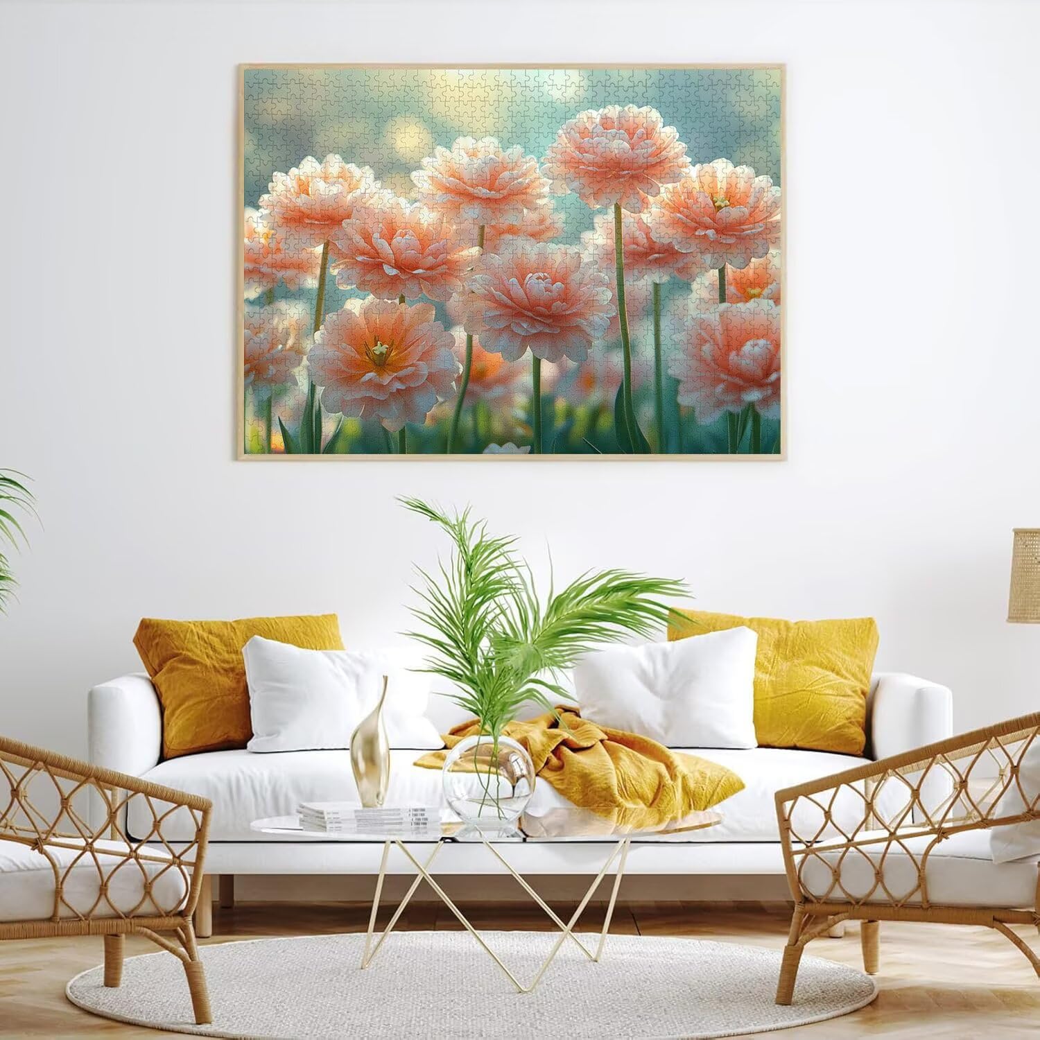Puzzles 1500 Piezas, Puzzle Madera Flor Primavera, n-256