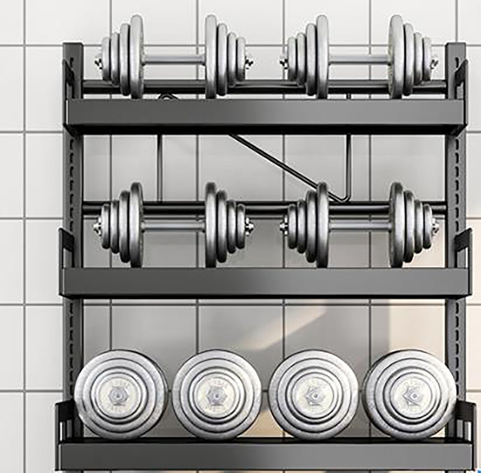 Scaffale In Legno E Metallo 3 Ripiani Per Studio Soggiorno Stile Indus Cm 76x32x90h