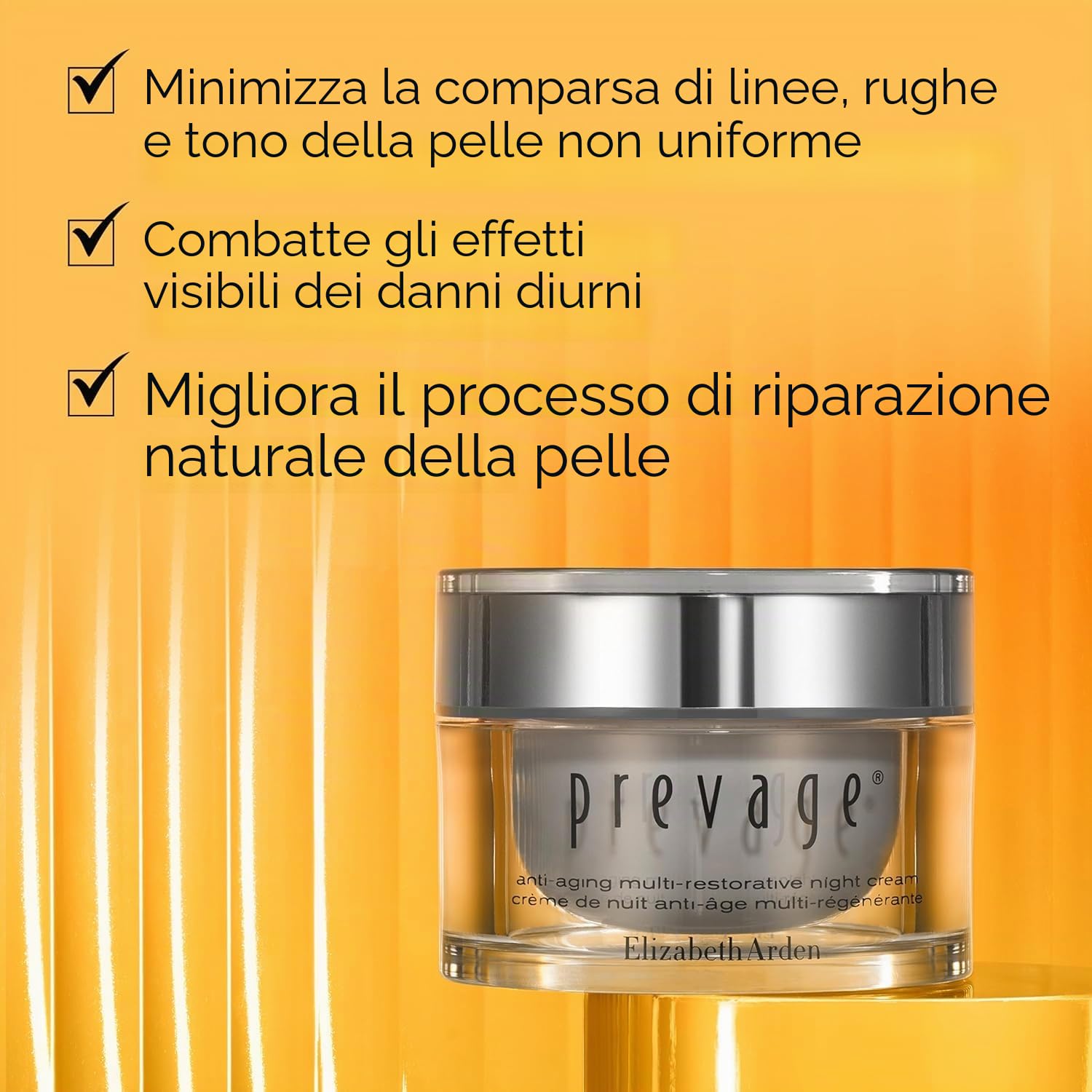 Elizabeth Arden PREVAGE® Crema anti-invecchiamento per la notte 50 ml, crema riparatrice e idratante, cura viso anti-invecchiamento e antiossidante