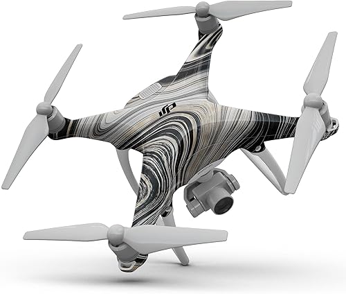 Miniatura 4 de Compatible con Drone DJI Phantom 4 - Vinilo protector resistente a los arañazos - Cristal de ágata azul vívido