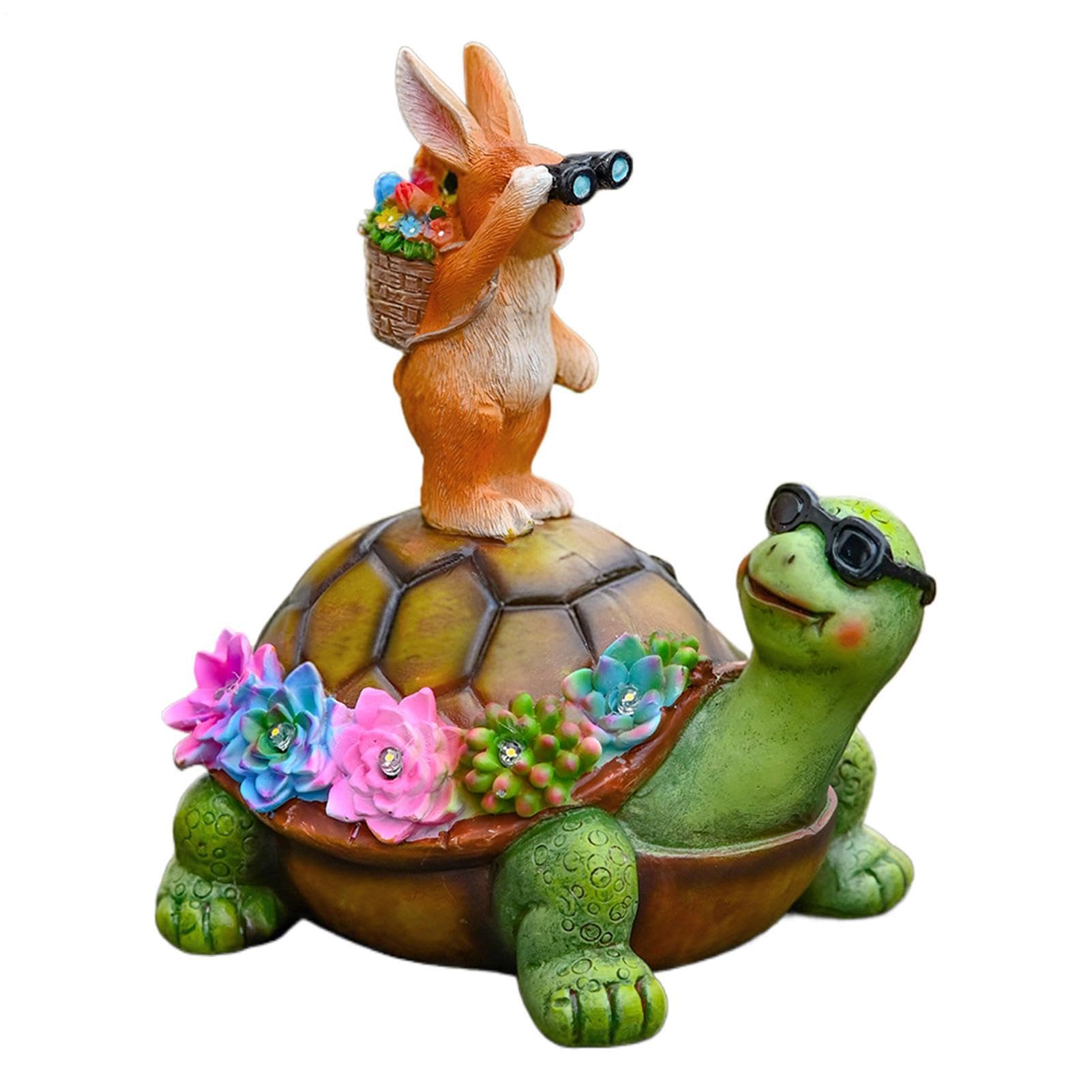 Figurines d'extérieur lumineuses en forme d'animaux, cadeau idéal de jardin