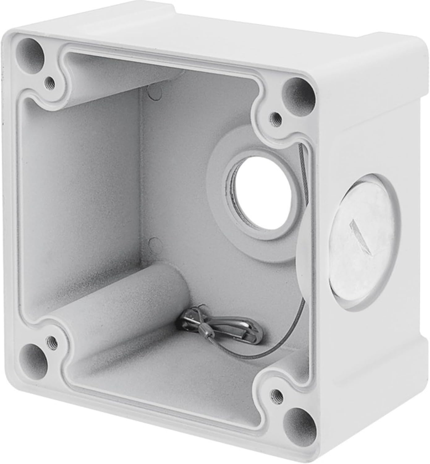 VIVOTEK AM-719 Outdoor Junction Box for Select Security Cameras, Bracket, White