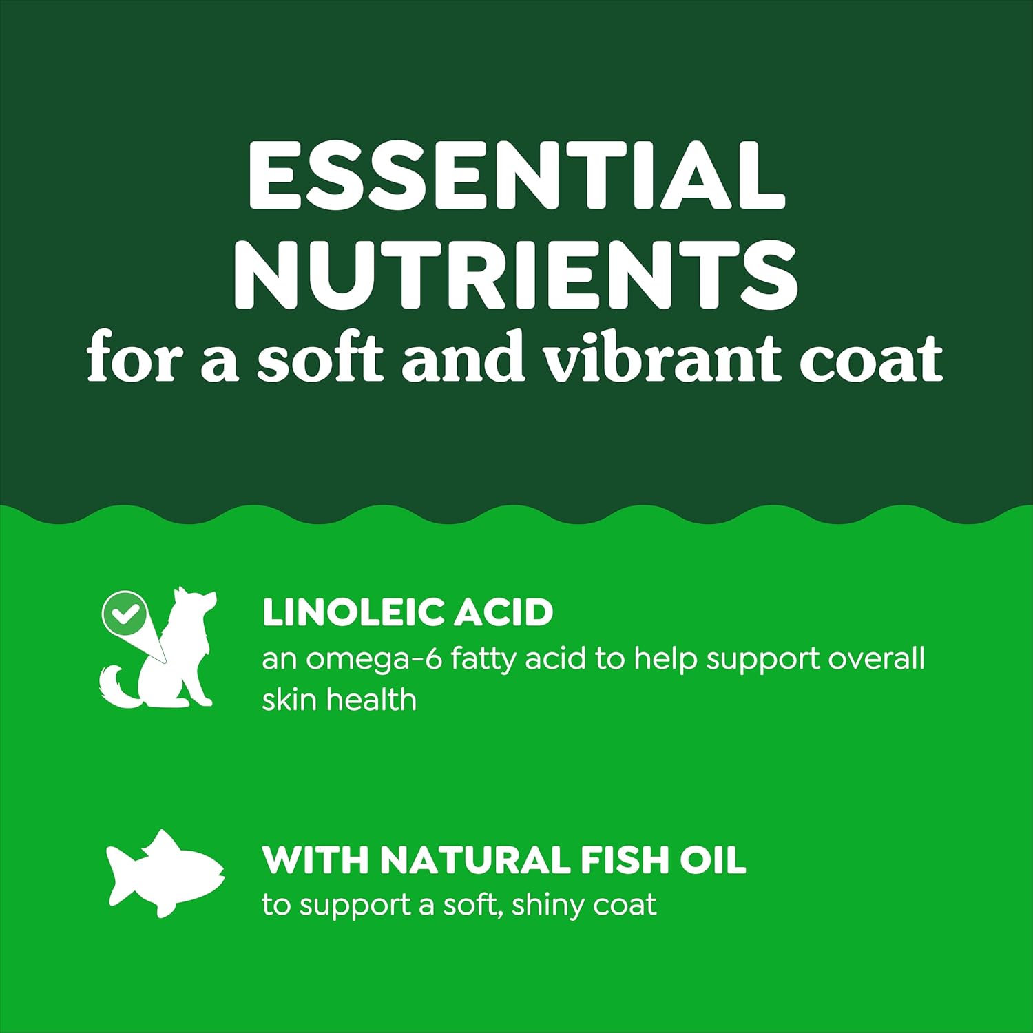 Greenies Supplements Dog Skin and Coat Supplements with Omega 3 Fatty Acids & Fish Oil for Dogs, Chicken Flavor, 14.7 oz, 80 Count - Image 3