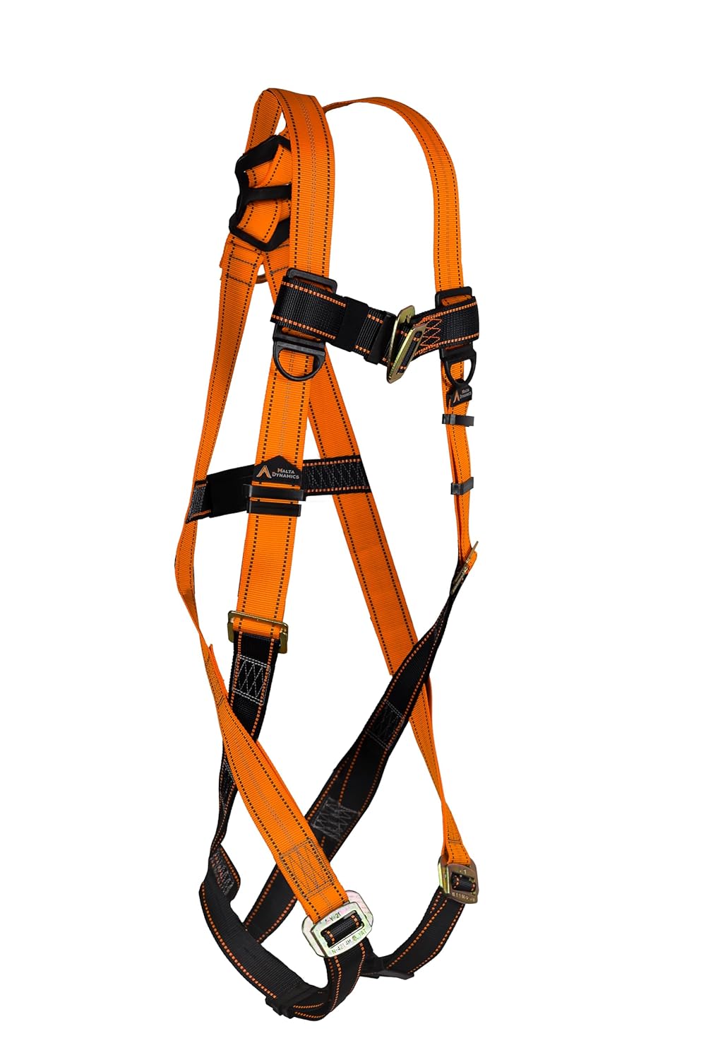 Malta Dynamics Fall Protection Compliance Kit w/Anchor Strap - Universal Warthog Pass-Thru Safety Harness Kit– Full Body Fall Protection w/ 4.5-6’ Shock Absorbing Stretch Lanyard, OSHA/ANSI Compliant