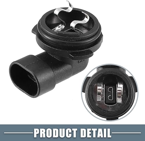 Miniatura 5 de Soporte de bombilla antiniebla Socket 1445 H1 para vehículo de automóvil de plástico negro