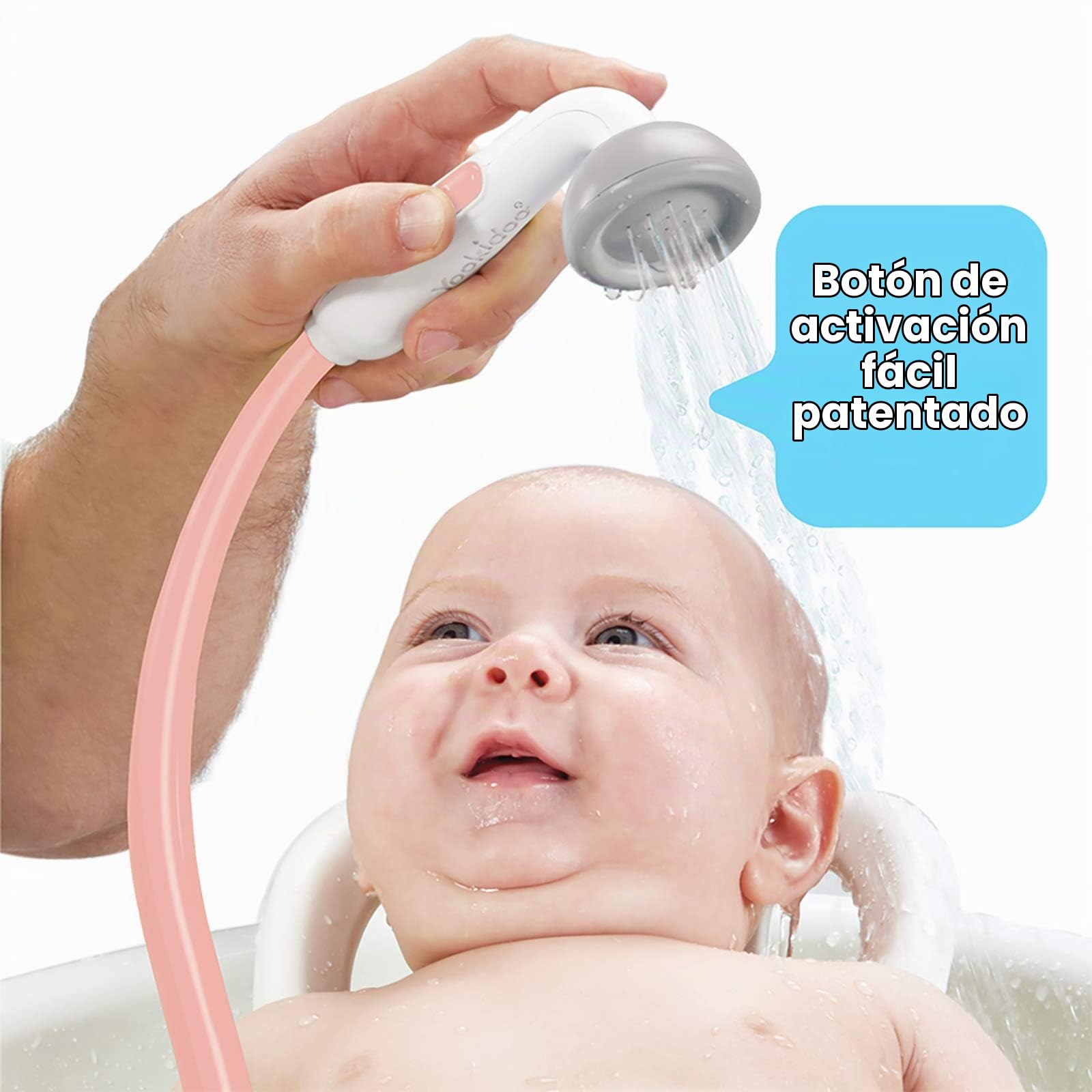 Yookidoo Ducha bañera Elefante Rosa