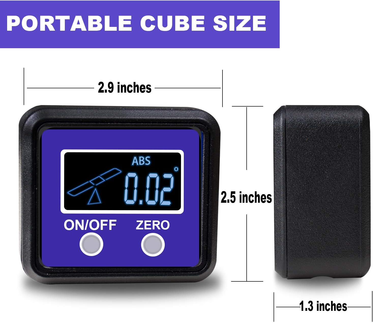 Lowest Price Angle Gauge, eOUTIL Digital Protractor/Inclinometer/Angle Finder with V-Groove Magnetic Base - Precision Level Box for Automobile, Woodworking, Building, Drilling Machinery, Masonry (Blue)