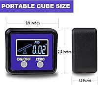Vista 3 de Medidor de ángulo digital y transportador, buscador de ángulo digital eOUTIL - Caja de nivel con base magnética para carpintería, sierra de mesa