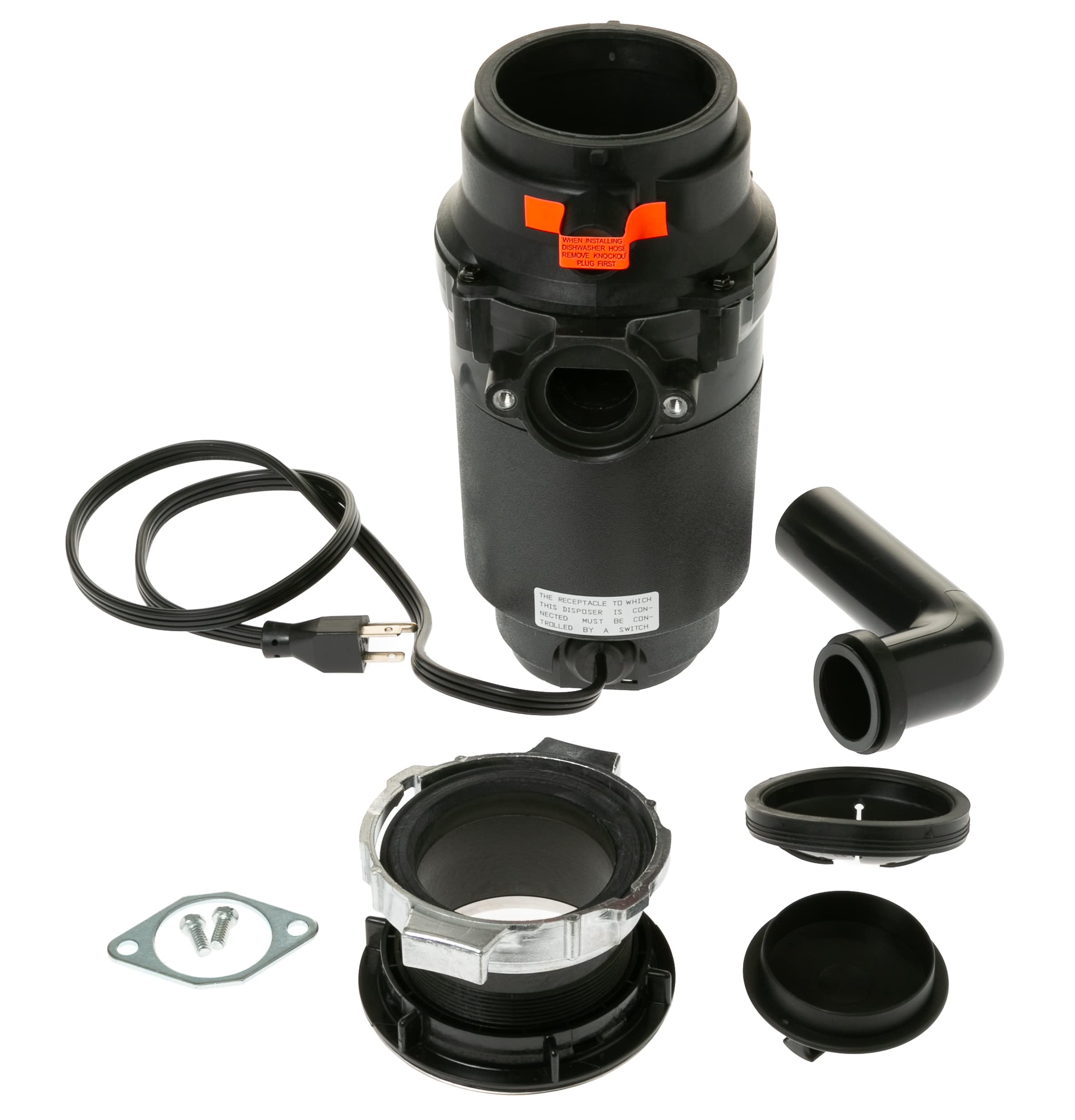 GE GFC525N Broyeur à Alimentation Continue 1/2 HP, Noir