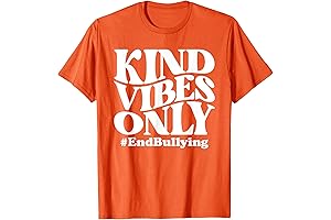 Let's Unite in Peace: Unity Day Orange Kind Vibes Only Anti-Bullying T-Shirt