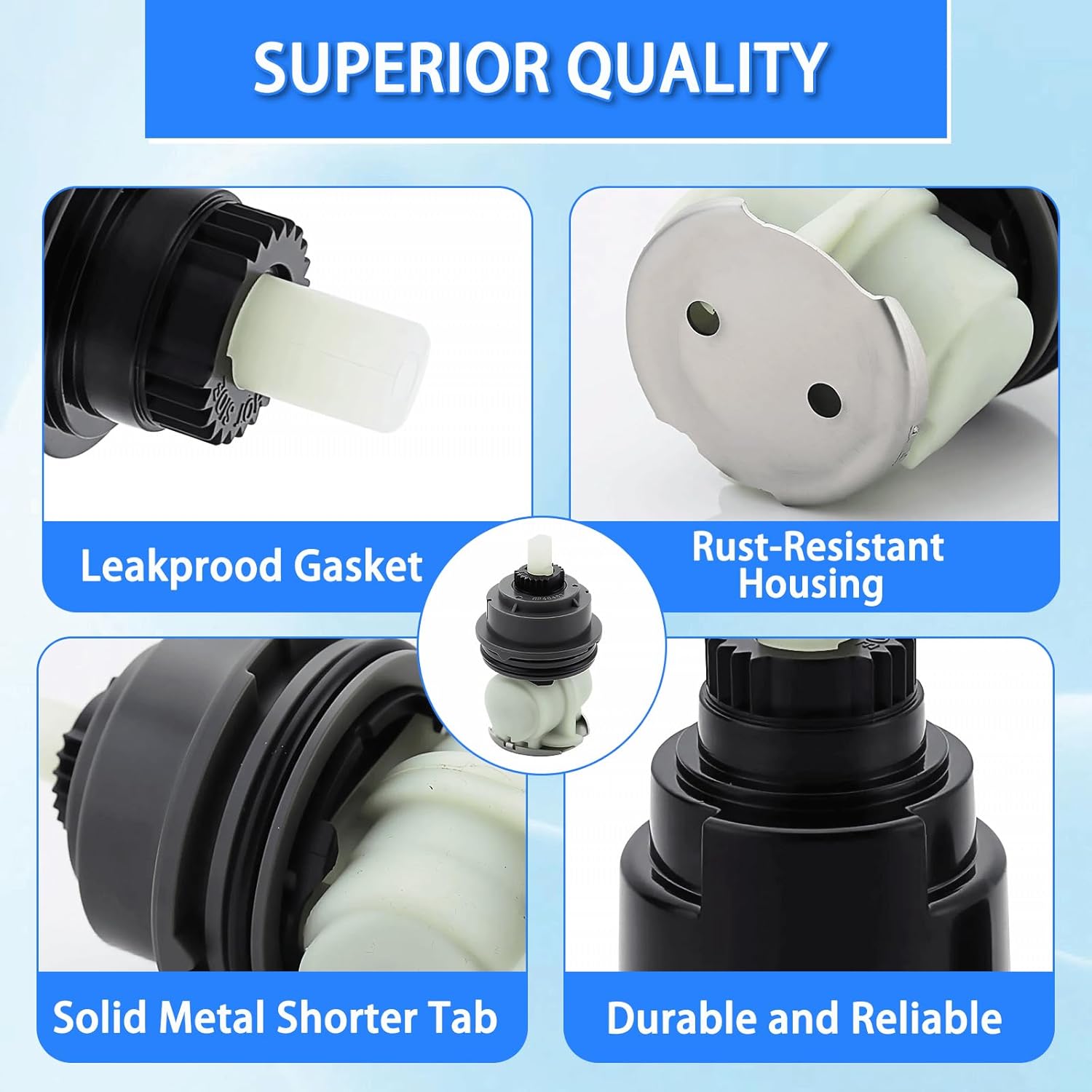 RP46463 Shower Cartridge Compatible with Delta Monitor 17 Series (2006-Present) Dual Function Bath Tub and Shower Faucet Valve Shower Cartridge Assembly