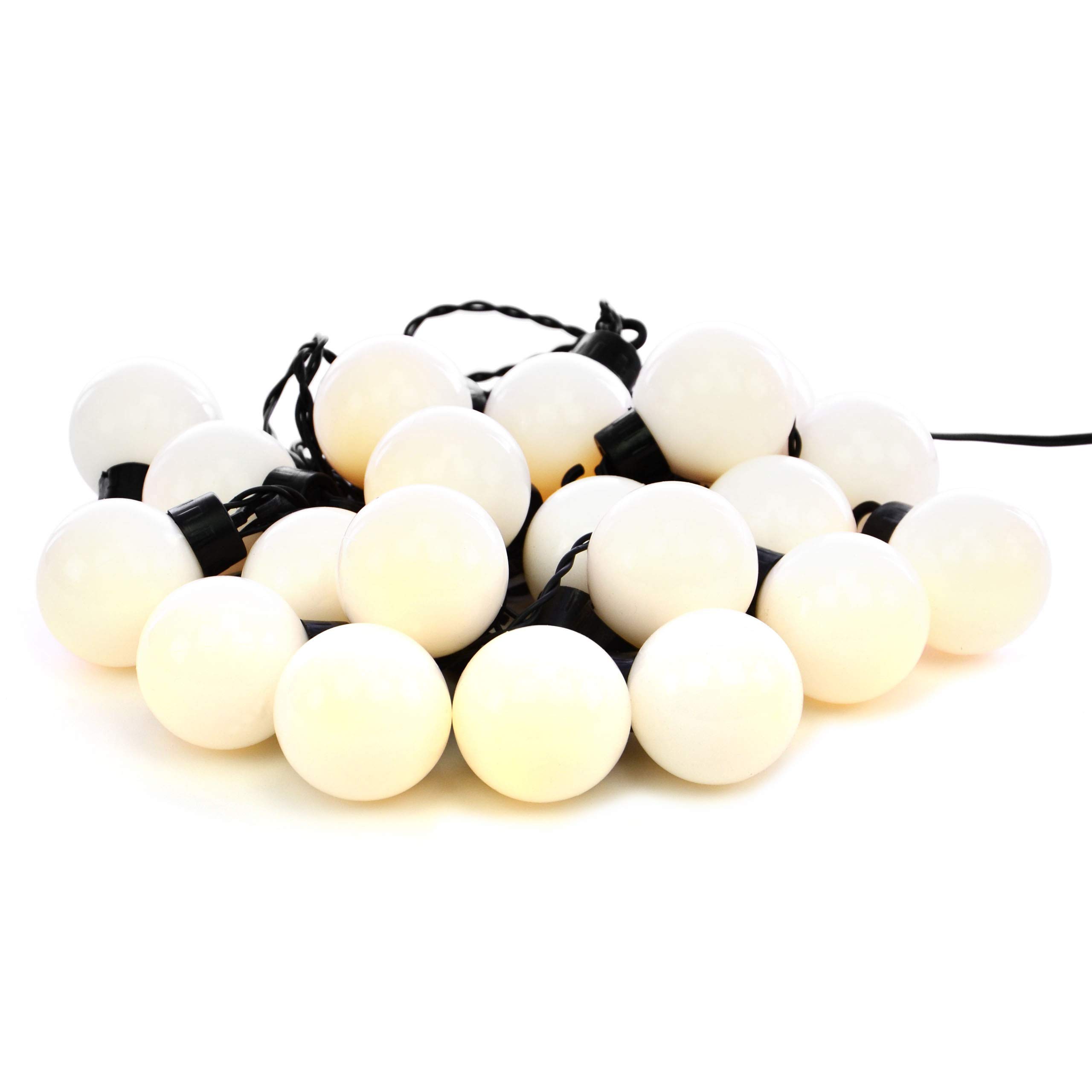 LED Partylichterkette Mit 20 Warm-weißen Kugeln – 16 M Gesamtlänge, IP44 Für Innen & Außen | Ideal Für Garten, Hochzeit & Weihnachten