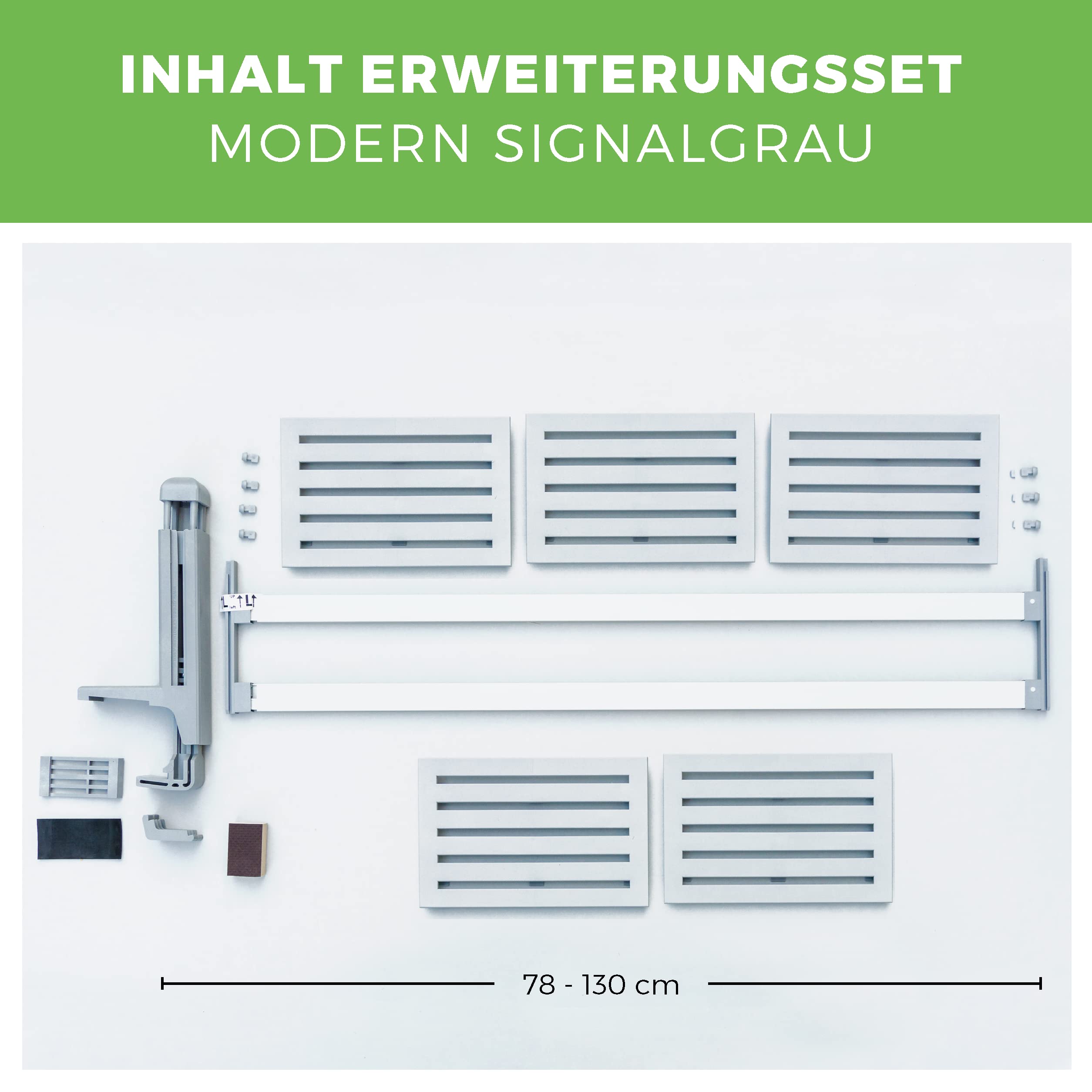 Masu juego de extensión, soporte anticaida de jardineras y macetas, soporte para jardineras, alféizar ventana exterior, soporte plantas ventana, balconcillos para ventanas (señal gris, moderno)