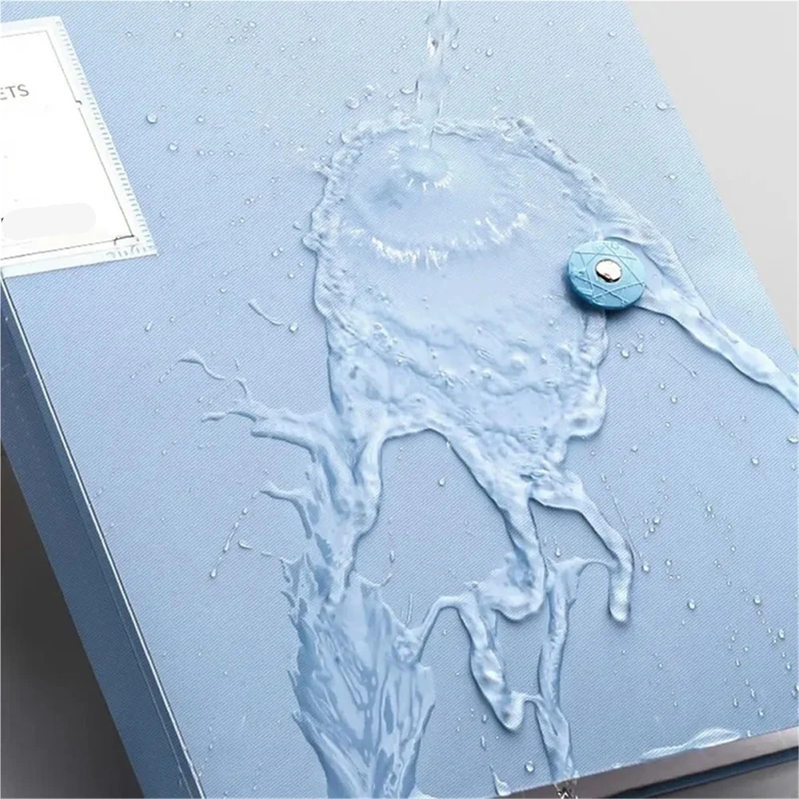 Borsa for documenti A4 Cartella for file organizer for di carta prova for contratto archiviazione multifunzionale impermeabile grande capacità Per Ufficio, Casa e Scuola(Sky blue)