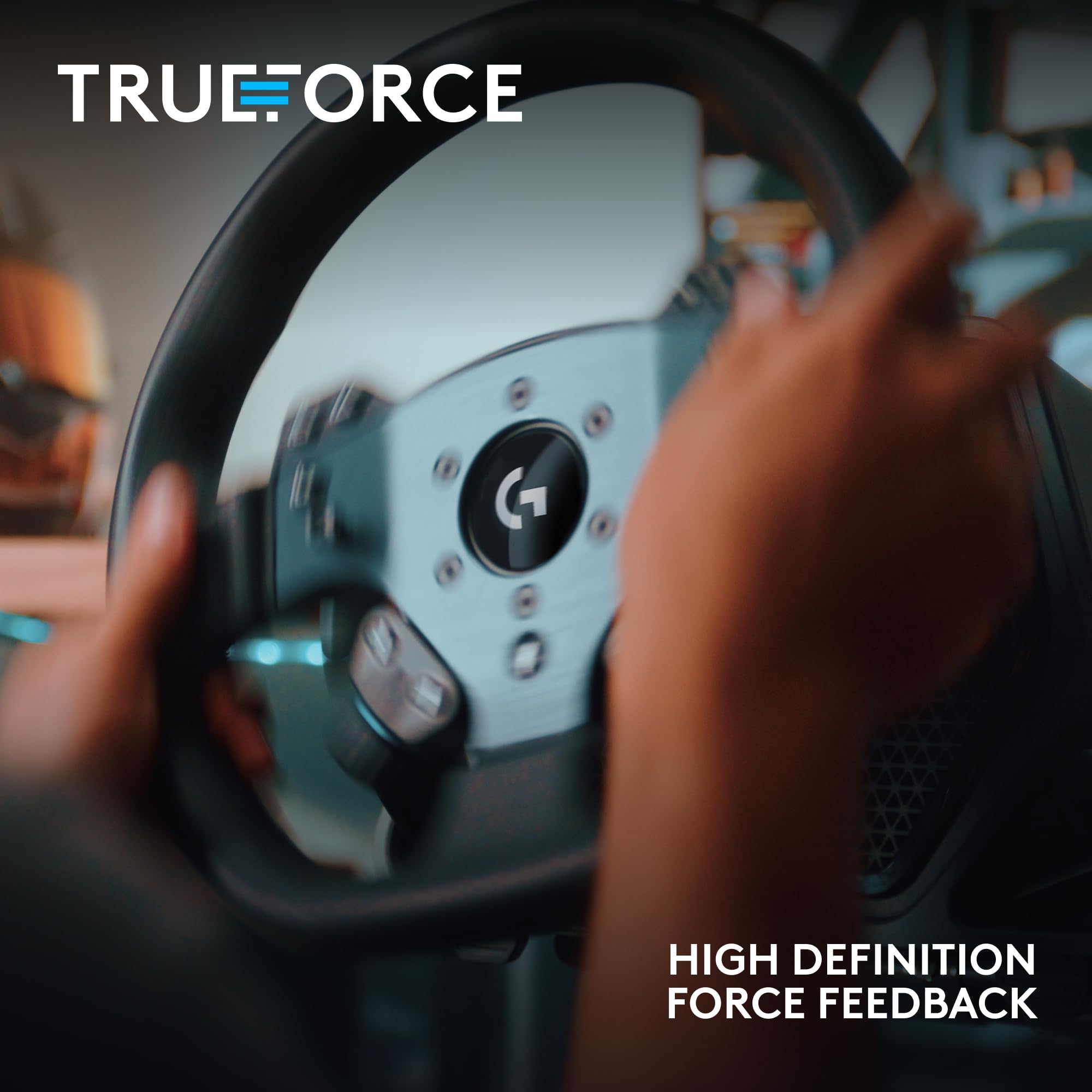Logitech G PRO Rennlenkrad, Direktantrieb 11 Nm, TRUEFORCE Force Feedback, magnetische Schaltwippen, Doppelkupplung, OLED-Display, Schnellentriegelung, PRO Tastenlayout, Playstation & PC - Schwarz