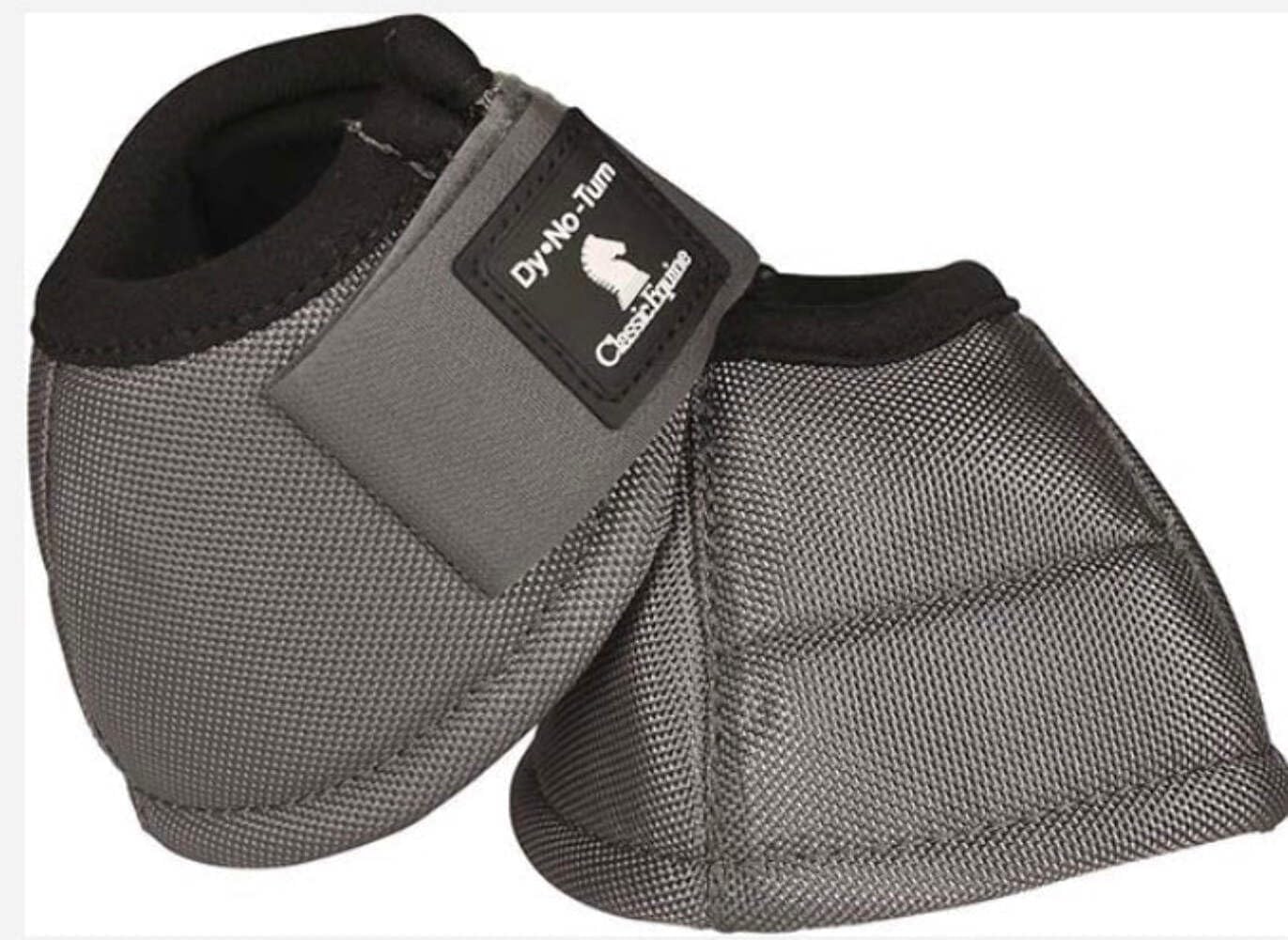 Classic Equine DyNo Turn Bell Boot-Charcoal
