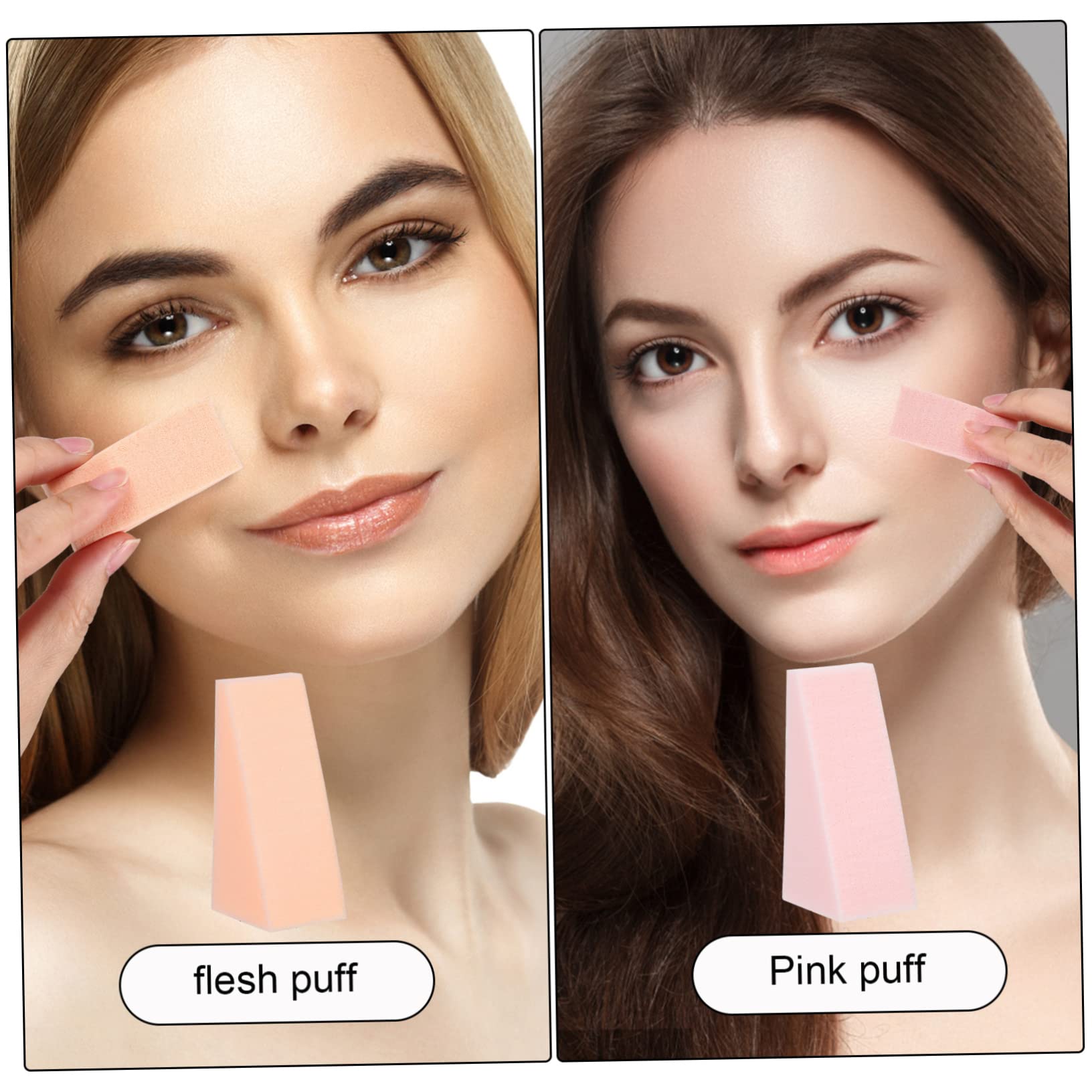 Lot De 3 Éponges De Maquillage Triangulaires Pour Le Visage Le Blush Le Fond De Teint 96 Pièces X 3