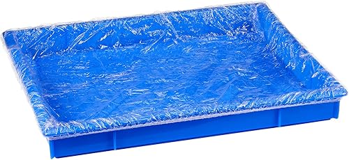 Tondiamo 50 forros para jaulas para animales pequeños, desechables, bandeja de hámster, forro de caja de plástico transparente, a prueba de fugas,