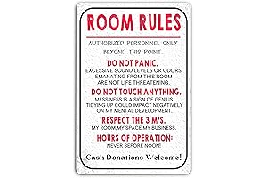 Stylish Door Decor: Personalize Your Bedroom with Metal Signage