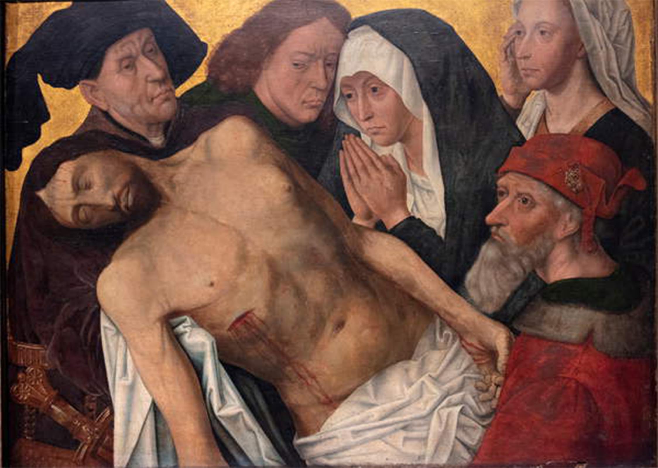 ARTXLXXBN Famous Prints Artwork Pictures Poster Painting Art the Lamentation by Van Der Goes Artwork Landscape Pictures for Home Decor 60x90cm