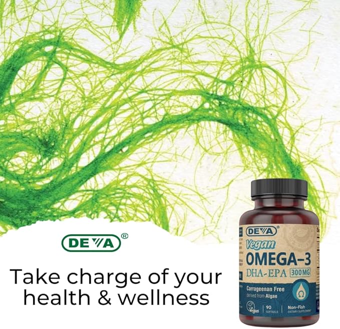 DEVA Omega-3 DHA Vegano, 200 MG, 90 Cápsulas Blandas miniatura 9