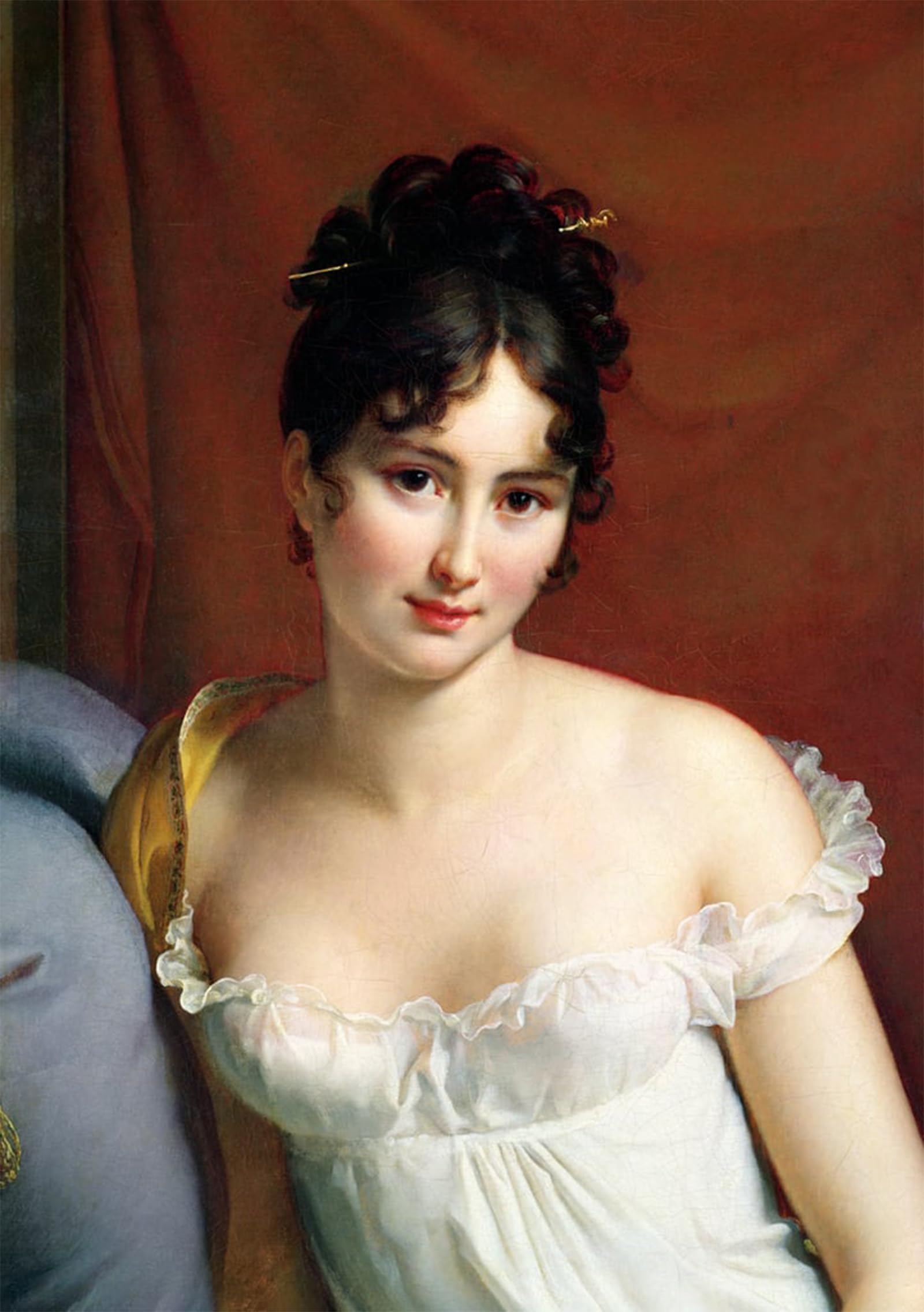 ARTXLXXBN Famous Print Painting Colorful Art Print Portrait of Madame Recamier by Baron François Pascal Simon Gérard Canvas Art Decorations for Home Decor 60x90cm