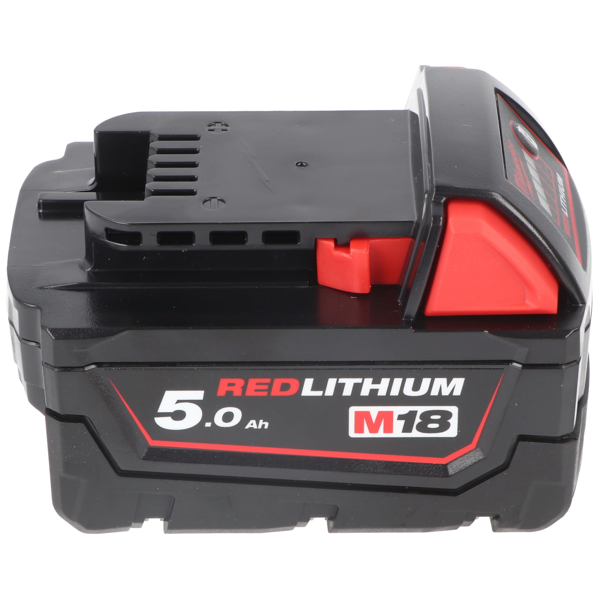 Milwaukee Batteria M18B5 5.0Ah Rossa e Nera Ioni di Litio