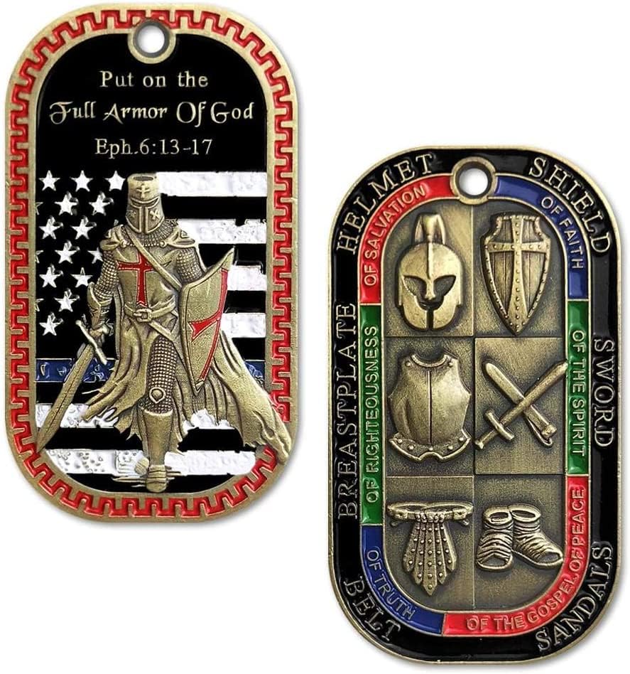 See full amazon price history chart for GOLD MINT Full Armor of God TRUTH RIGHTEOUSNESS FAITH PEACE Templar Knights Shield & Cross Military Dog Tag 1Oz Huge 50mm Medal GOLD MINT Full Armor of God TRUTH RIGHTEOUSNESS FAITH PEACE Templar Knights Shield & Cross Military Dog Tag 1Oz Huge 50mm Medal (B0BCF8K1WS) Amazon Price History, Amazon Price Tracker