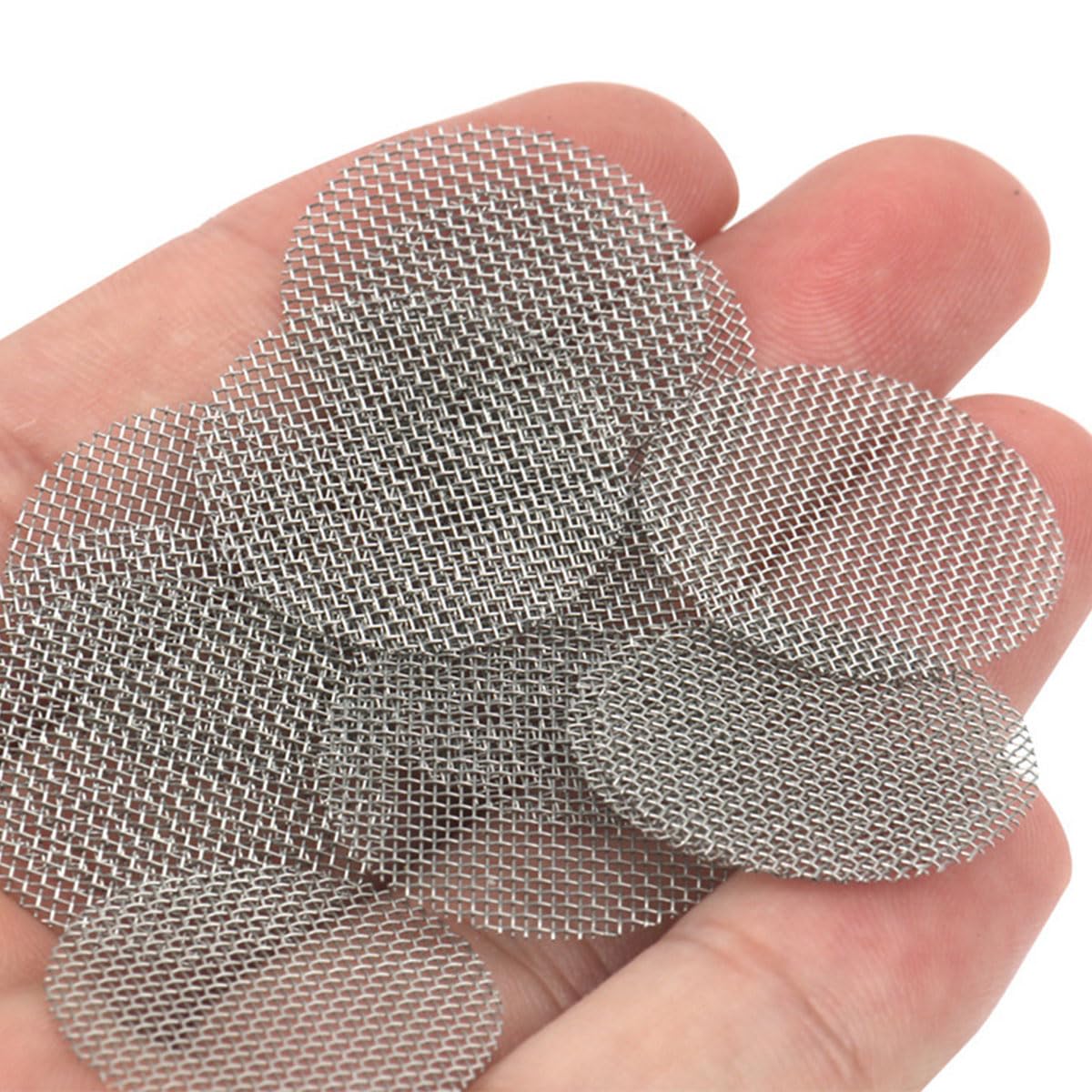 Filtro per Tubi 12,7 mm Maglia Intrecciata Garza Argentata 210 Pezzi con Scatola