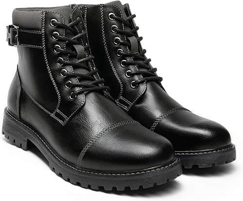Miniatura 5 de Bruno Marc - Botas para hombre de combate estilo Oxford para motocicleta