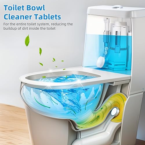 Miniatura 3 de G  PEH Tabletas limpiadoras de inodoro paquete de 40 tabletas automáticas para inodoro, limpiador de eficiencia para baños, limpieza profunda de
