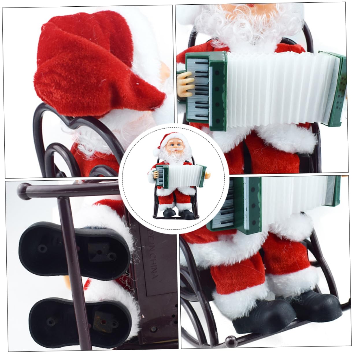 TOPBATHY 1 Pc Juguete De Papá Noel Decoración Papá Noel Eléctrico Juguete Musical De Navidad Juego Infantil Felpa Juguetes Componente Electrónico con Música Niño Manejar